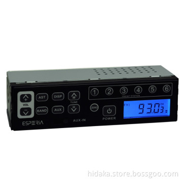 Excavator Radio Standard DIN Size AUX-in Real Clock for Heavy Equipment